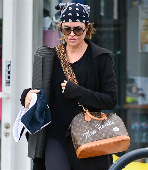 lisa rinna louis vuitton|Lisa Rinna Shows Off Custom Louis Vuitton 'Mrs. Hamlin' Purse.